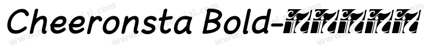 Cheeronsta Bold字体转换